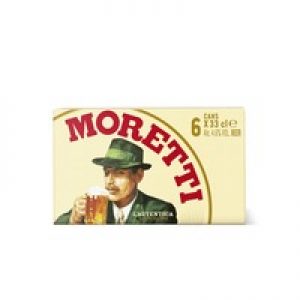 Birra Moretti Italiaans bier blik 6-pak