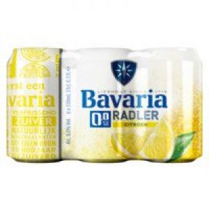 Bavaria 0.0% radler citroen alcoholvrij bier