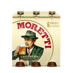 Birra Moretti Italiaans bier fles 6-pak