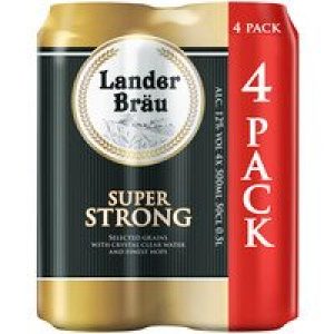 Lander bräu Super strong blik speciaal bier