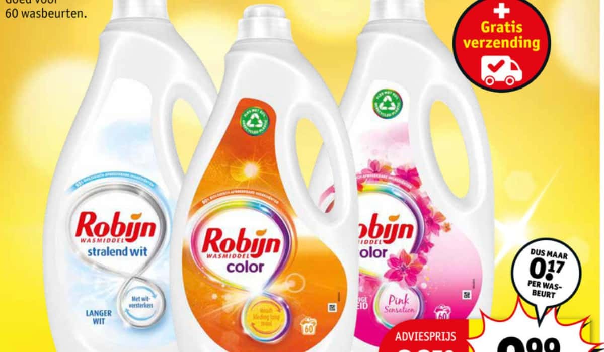 Robijn wasmiddel aanbieding: slim besparen op een frisse was