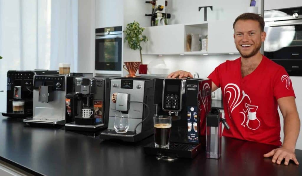 Koffiebonen en Machines
