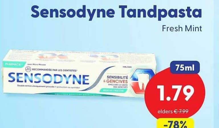 Sensodyne Aanbieding: Beste Deals, 1+1 Acties en Prijsvergelijking