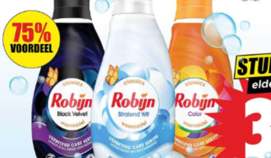Robijn Wasmiddel Aanbieding