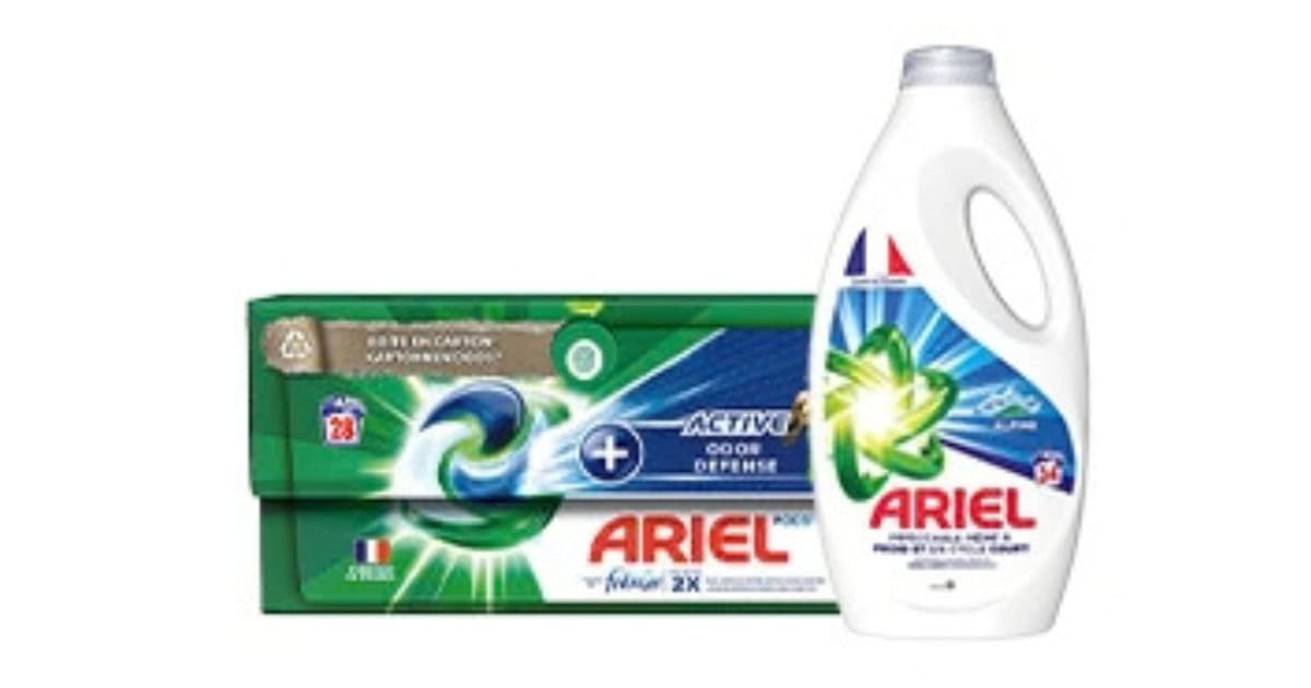 Ariel wasmiddel aanbieding: acties, korting en goedkope opties