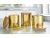 Esmeyer Porseleinen dozen met bamboedeksel set van 3 (12 cm, Goud)
