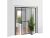 LIVARNO home Schuifdeur insectenhor 120 x 240 cm (Antraciet)