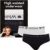 &C High waist black white maat L